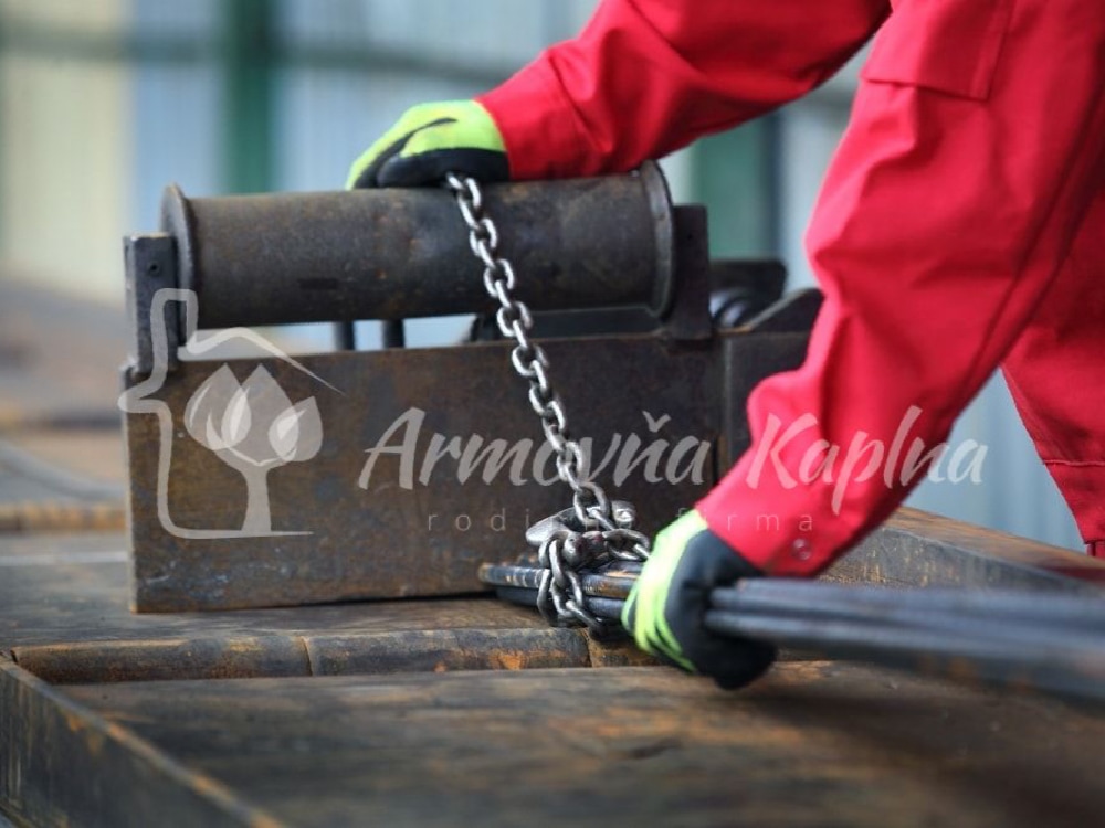 Armovňa Senec - Strihanie a ohýbanie betonárskej ocele podľa požiadaviek zákazníka