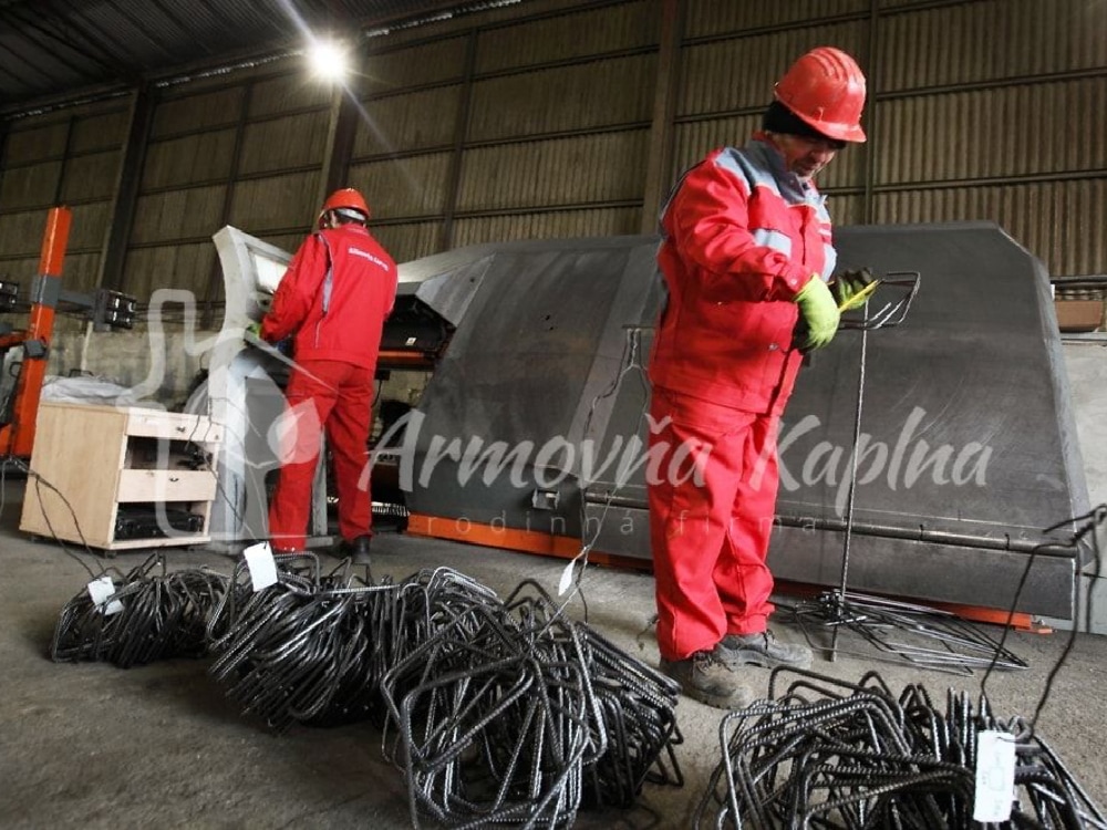 Armovňa Senec - Strihanie a ohýbanie betonárskej ocele podľa požiadaviek zákazníka