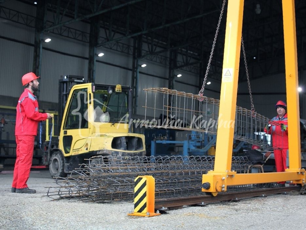 Armovňa Senec - Výroba armokošov - Viazanie armokošov do základových pásov, prekladov, vencov, pätieka a stĺpov