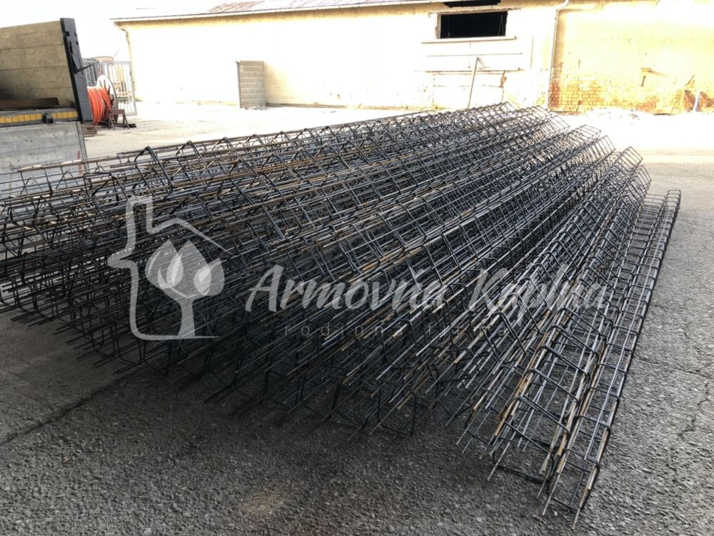 Armovňa Senec - Výroba armokošov - Viazanie armokošov do základových pásov, prekladov, vencov, pätieka a stĺpov